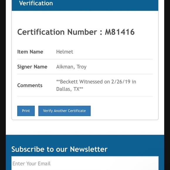 Troy Aikman Autographed Signed Dallas Cowboys Eclipse Black Replica Helmet - Picture 11 of 11